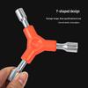 Three-Point External Hex Tool for Bicycle and Household Repairs