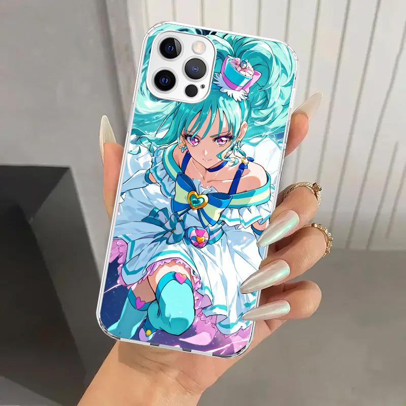 Pretty Cure Anime Phone Case for Iphone 17 Air 16 15 Plus 14 13 Mini 12 11 Pro Max 16E 7 8 SE 2020 Soft Funda Print Shell 17 Air