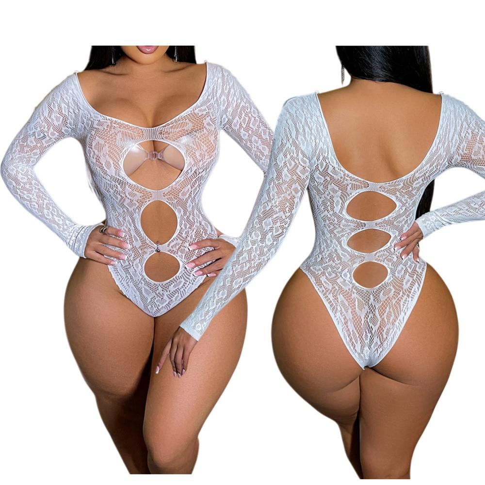 Hot Sexy Leopard Fishnet Bodysuit Women Sexy Lingerie Porn Role-play Outfits Erotic Sheer Bodystockings Sheer Underwear
