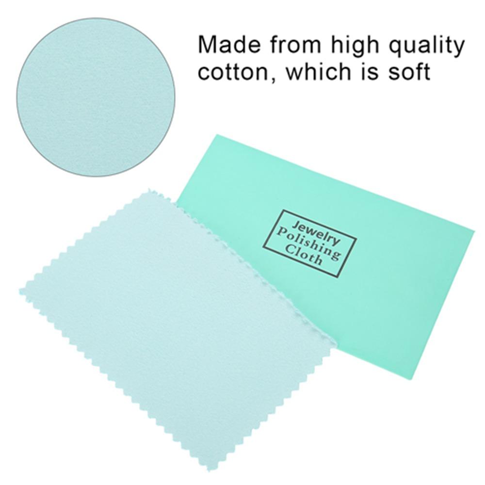 25PCS Reusable Dual-Sided Silver Polishing Cloth Microfiber Absorbent Silver Cleaning Cloth Silver Polish Silver Jewelry Care
