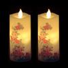 Kameyama Gift Irohaakari S Chrysanthemum LED Candle, Compact Size, Gift