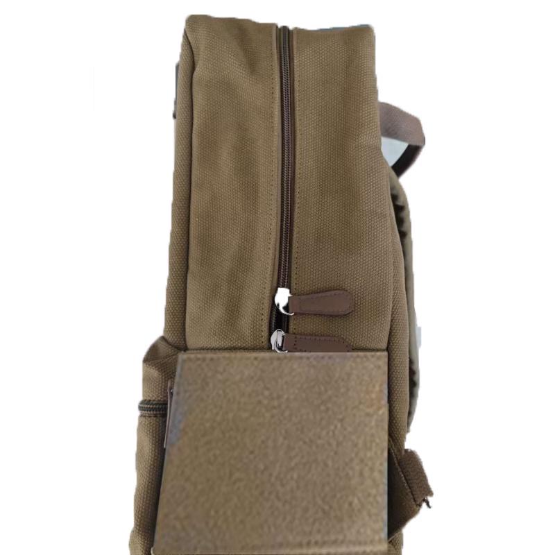 Yishunda Thick Canvas Large Capacity Backpack