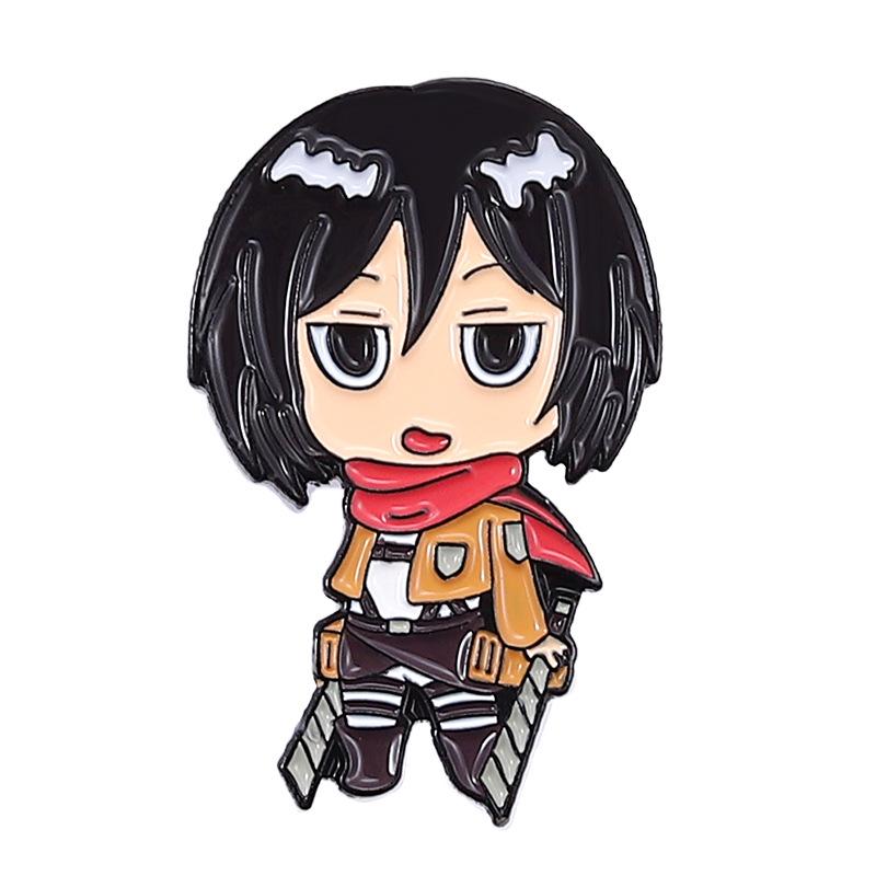 Stylish Eren Yeager Brooch Featuring Alluring Anime Design Ideal For Personal Accessories