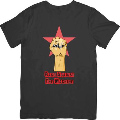 Rage Against The Machine Muziek geschikt voor Mannen & Vrouwen Kwaliteit Katoenen T-shirt
