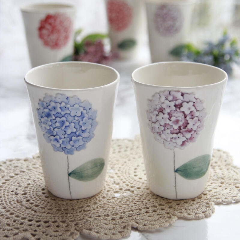 Hydrangea Tea and Hydrangea Mug Set of 2