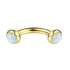 Drperfect 16G Rook Eyebrow Piercing Stainless Steel Helix Hoops Vertical Curved Barbell Daith Conch Septum Stud Jewelry