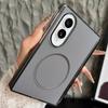 For Samsung Galaxy Z Fold 8 Ultra Magnetic Frosted Leather Hinge Cover For Samsung ZFold8 Fold 7 6 5 Shockroof Hard Shell Cover