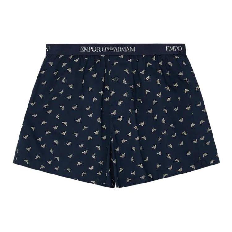 Emporio Armani Logo Letter Waistband Printed Casual Boxer Briefs Men underwear Blue 110991-3F576-159236 S
