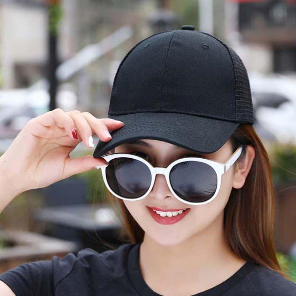 Cotton Summer Baseball Cap Short Brim Unisex Sunscreen Hat Fashion Mesh Peaked Cap  Classical