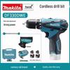Makita DF330DWE 12В Акумуляторний дриль/шуруповерт Комплект Штепсель CN (адаптер в комплекті)