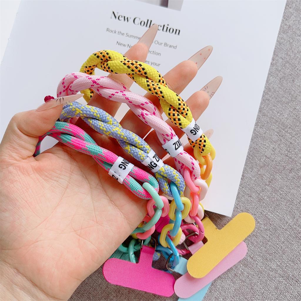 Cellphone Straps Hanging Cord Mobile Phone Lanyard Short Wrist Strap Charm Anti-lost Chain for Women Keychain Pendant