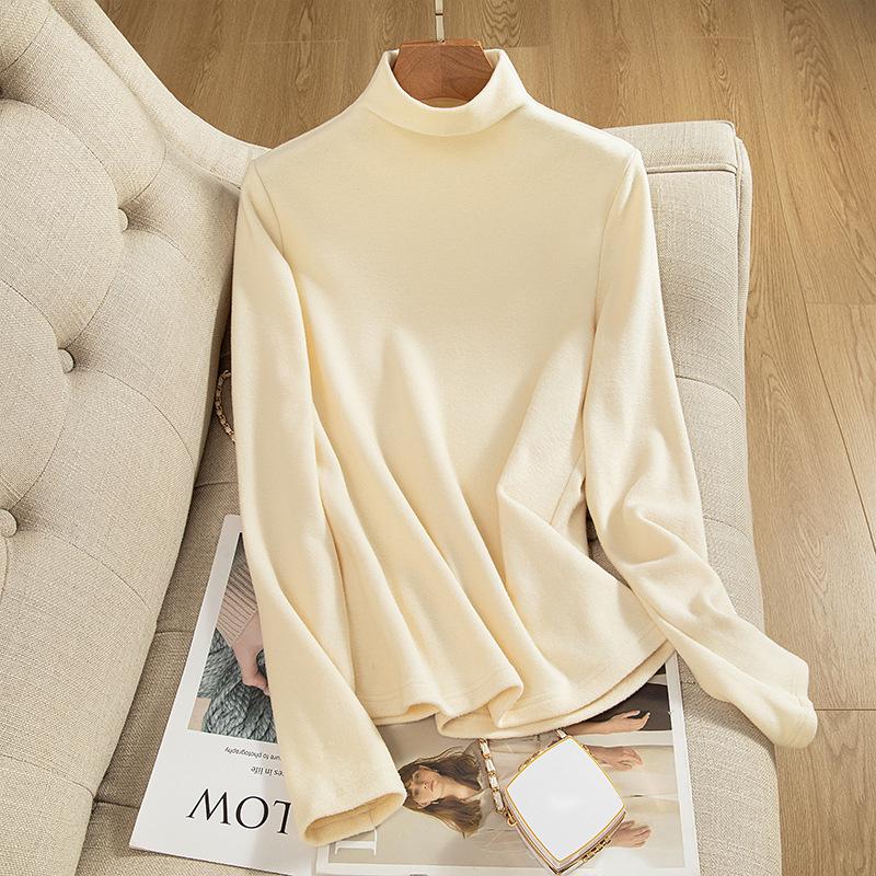 

Женская двухсторонняя бархатная рубашка со средним воротником - утолщенный верх осень/зима 3XL