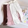 Girls' Korean Style Patchwork Tulle Leggings - Cute, Sweet, and Fashionable Autumn Elastic Pants