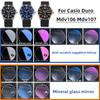 Червоне Синє світло MDV106 Мінеральне Скло Лінза Дзеркало Для Casio MDV-106 Swordfish Плоске Чоловічий Годинник Циферблат Маска Столу Сапфірове скло