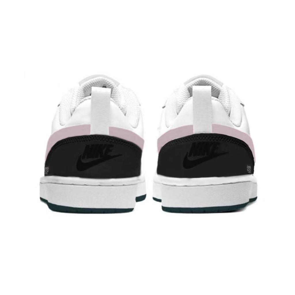Nike Court Borough Blackberry Cheese Synthetic Leather, Leather Slip Resistant Abrasion Resistant Low top BQ5448-017(Team1069-)