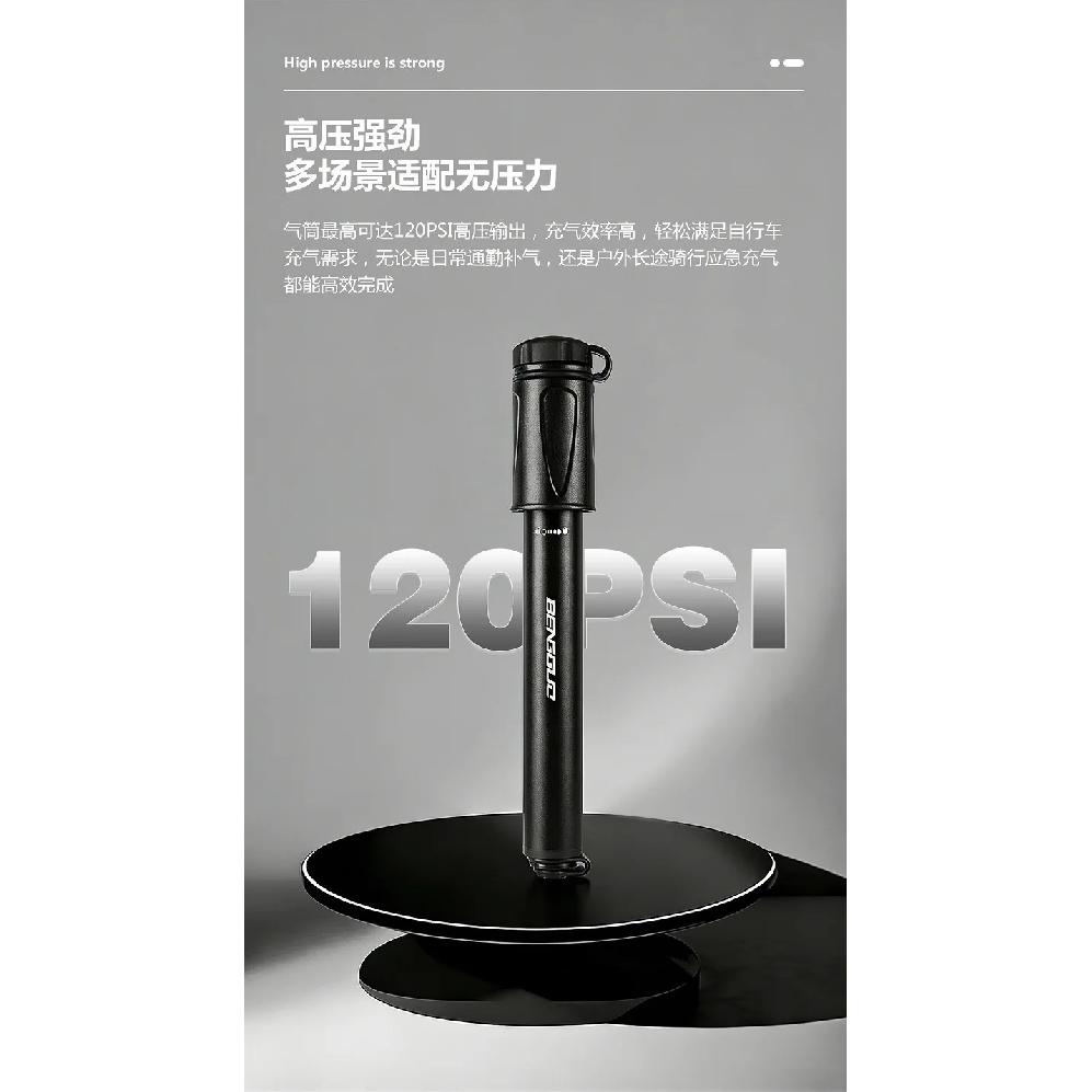 Portable Bike High-Pressure Pump Mini Aluminum Alloy Bike Pump Schrader Presta Valve MTB Road Bicycle Pump Cycling Accessories