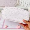 Durable Bowknot Rabbit Pen Bag Soft Touch Multi-functional Pencil Case Stationery Storage Bag Back To School
