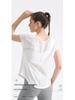 Damen Schnelltrocknendes Atmungsaktives Yoga- und Lauf-T-Shirt - Locker Figurschmeichelndes Kurzarm-Oberteil