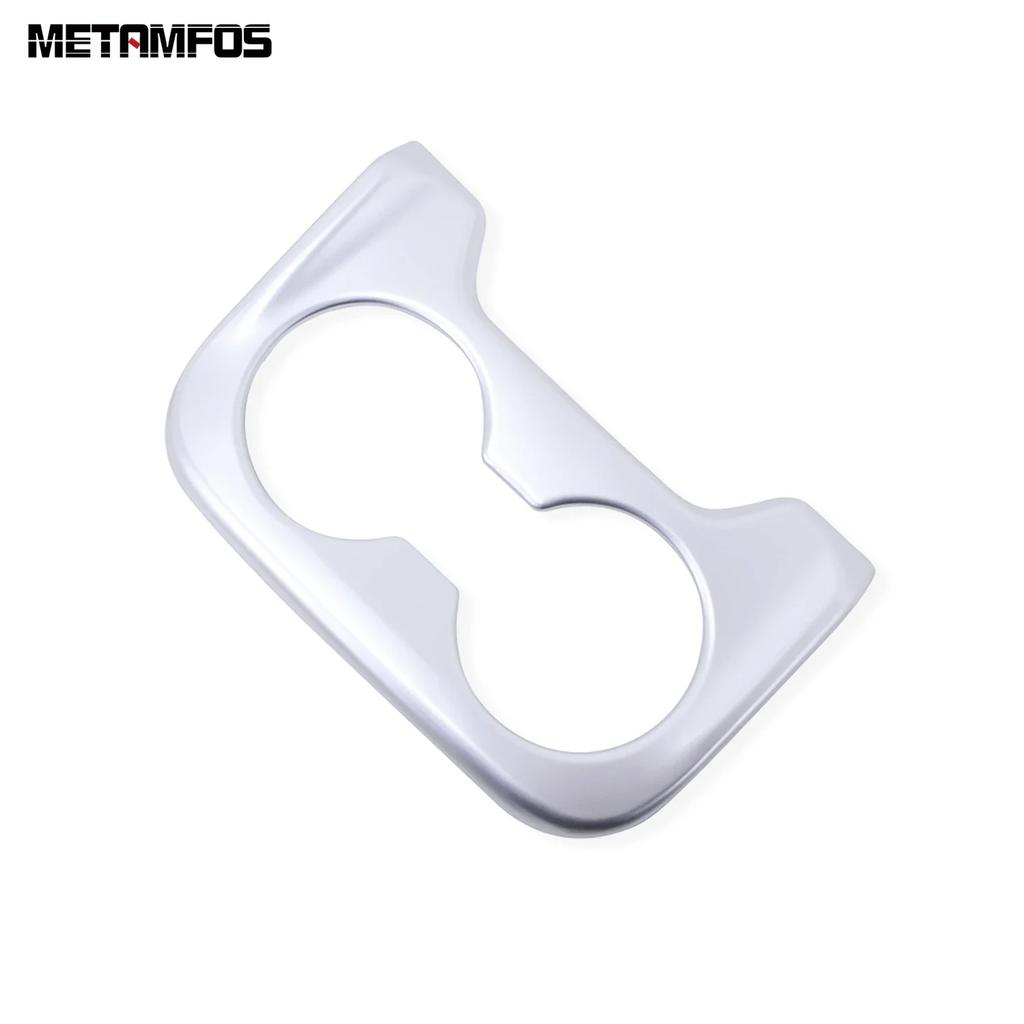 For Mazda CX-8 CX8 2017- 2024 Carbon Fiber Front Rear Water Cup Holder Panel Cover Trim Interior Accessories Car Styling