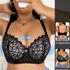 U-shaped Back Ultra-thin Lace Large Size Underwear Sexy Breathable Push-up Anti-sagging Steel Ring Bra