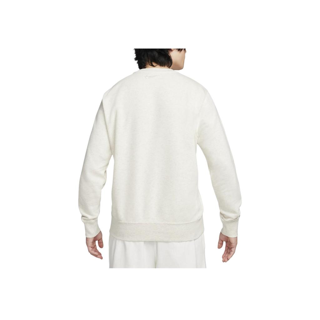 Nike Fitted Logo Embroidered Crew Neck Sweatshirt Men Tops White FZ4729-141