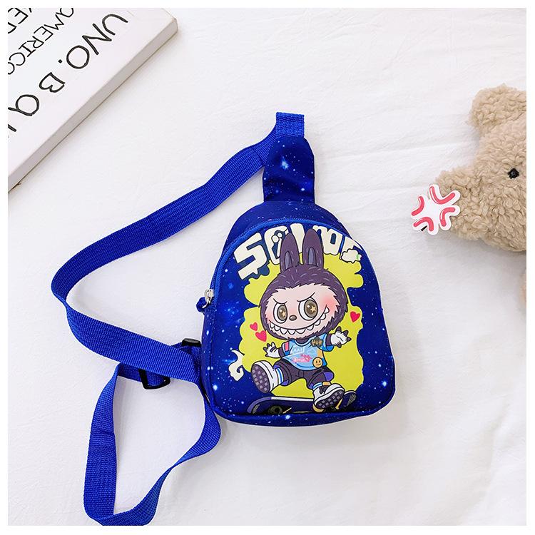 School BagsCartoon Rabbu Children's Breast Bag Boys and Girls Cute Change Bag Casual Versatile Shoulder Crossbody Bag