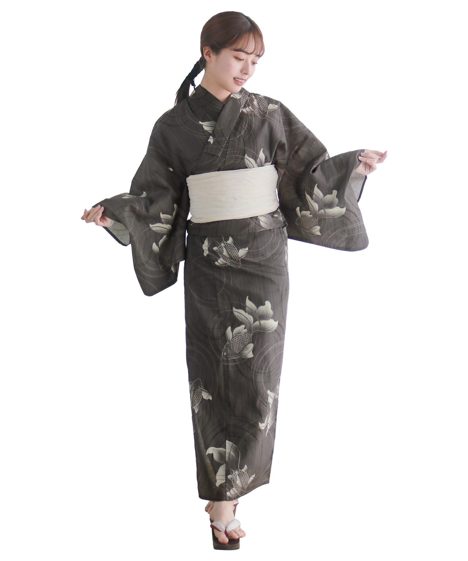 

Комплект для смены юката Heiko H Yoi no Kyo один размер [KYOETSU], плетение, неотбеленный, 2 предмета (Юката, оби), Женский (5. Кингё, все)