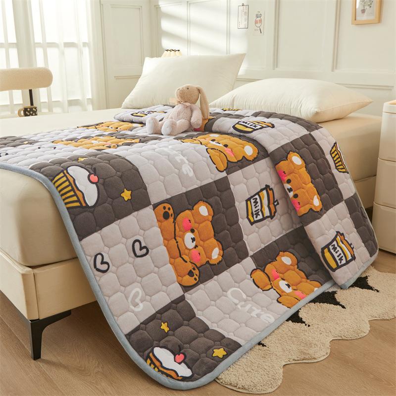 Novo colchão de veludo de leite farée velo dormitório estudante colchão acolchoado colchão macio anti-estático pilha almofada