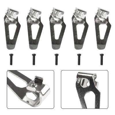 2 5Pcs Electric Drill Belt Clips Hook Waist Buckle Screws Set 42-70-0490 Parts For Wrench Power Tools Accessories