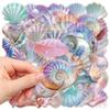 50Pcs/Set Shell Conch Starfish Pearl PET Stickers Waterproof DIY Fashion Doodle Decals Stickers