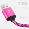 Nylon Braided Micro USB Cable Data Sync 2A Fast Charging 1M 2M 3M Charger Cable For Samsung Huawei HTC Android Phone USB Micro
