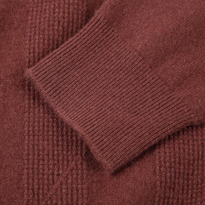 Caizi Men's Pullover Merino Wool Sweater