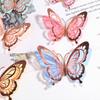 12Pcs 3D Butterfly Wall Sticker Waterproof Scratch-Resistant Wall Decals Self-Adhesive DIY Wall Decors for Living Room Bedroom Bathroom Kitchen