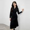 Qiu Shui Yi Ren Elegant Peter Pan Collar Fishtail Dress