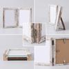 Double Photo Frame Wooden Picture Tabletop for Parents, Pet Owners, Nursery, Desk