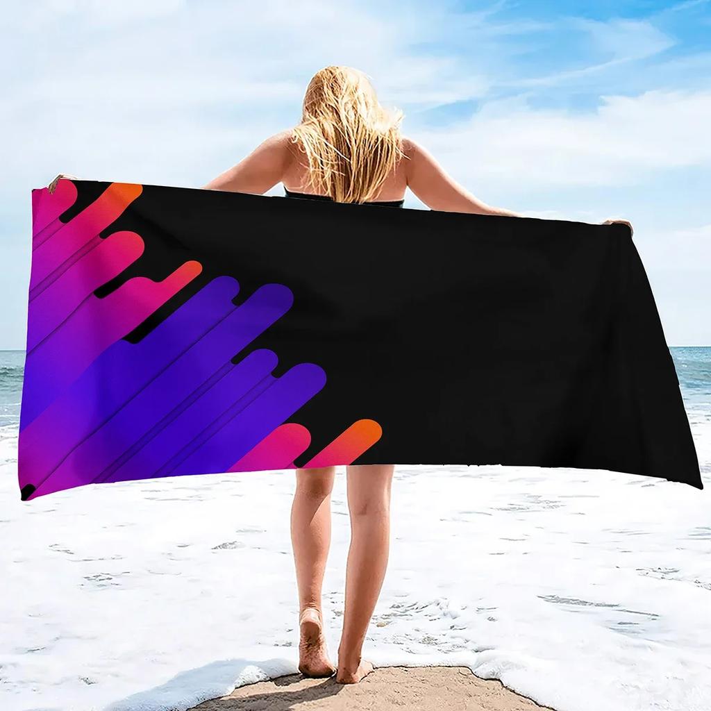 Summer Letter Printing Adult Oversized Quick Dry Beach Towel Women Sand Free Summer Beach Towel Men Microfiber Pool Towels