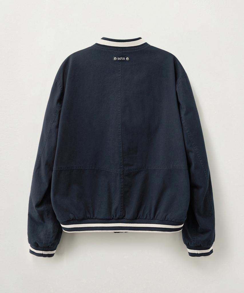 Satur 90S Playback Varsity Jacket Navy