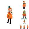 Super süßes Kürbiskostüm-Set für Kinder Perfekt für Halloween-Cosplay!