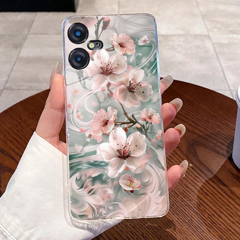 Casing For Tecno Pova Neo 3 Case LH6n Silicone Aesthetic Fashion Cute Cat Back Cover Techno Pova Neo 3 Transparent Phone Case