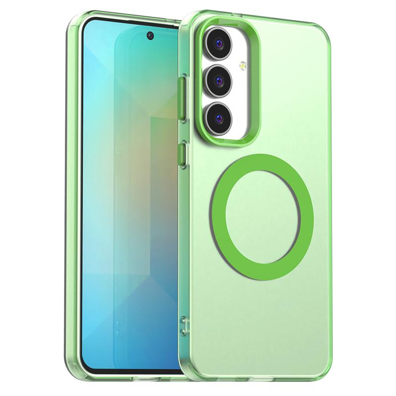 Transparent Case For Samsung Galaxy S25 FE Case Galaxy S25 FE Magnetic Adsorption Wireless Charge Cover For Samsung S25 FE Case