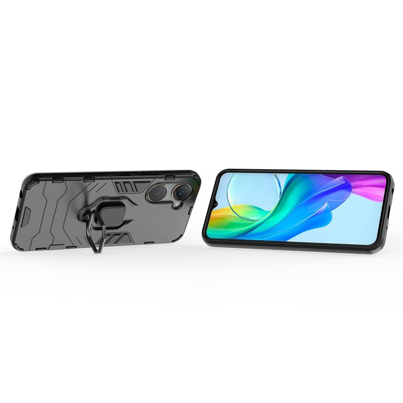 For Vivo Y03 4G Case Shockproof Armor Magnetic Kickstand Ring Phone Case for vivoY03 Y03 Y 03 03Y 4G 2024 V2332 6.56" Back Cover