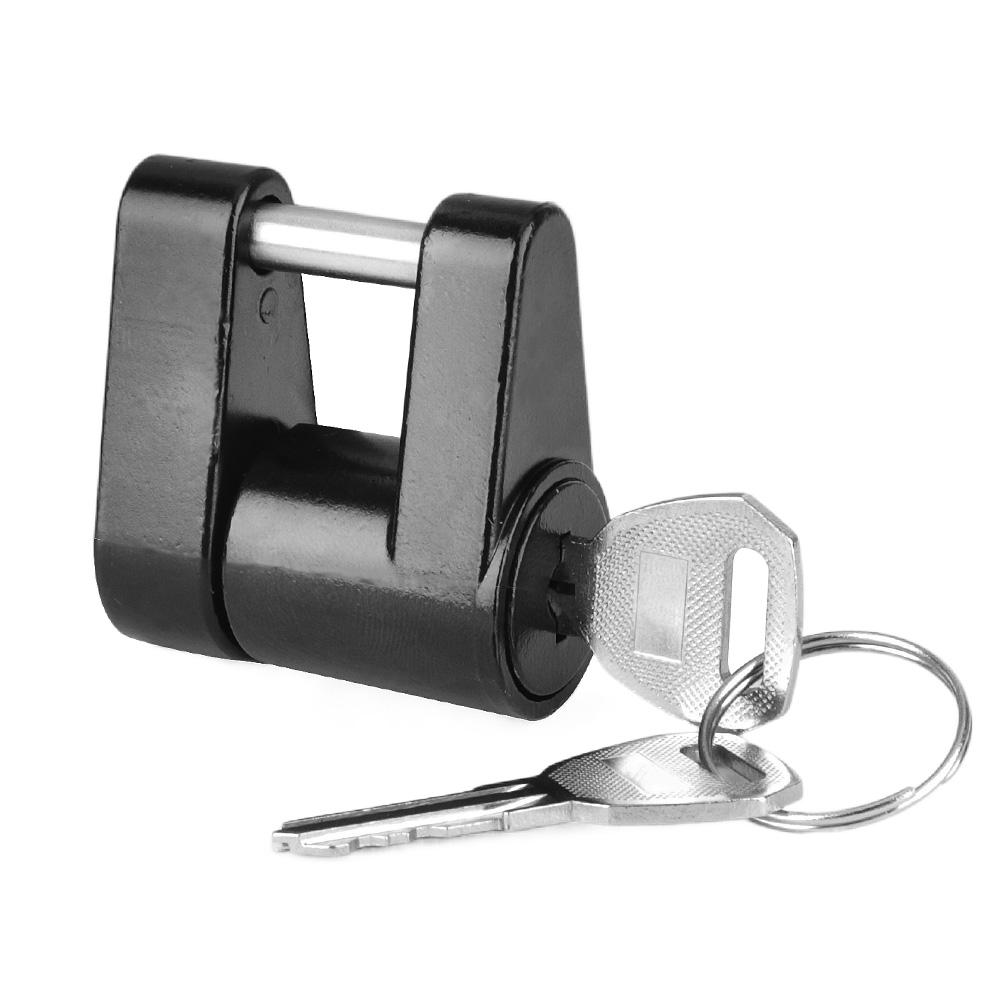 Trailer Hitch Coupler Lock 1/4 Zinc Alloy Small Trailer Anti-Theft Trailer Hitch Connector Tongue Locks Hitch Truck Accessories 1 Piece