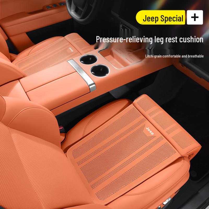 Jeep Wrangler, Cherokee, Compass Verlängerbares Sitzkissen mit Rückenlehne und Beinauflage.