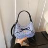 Love Heart Underarm Bag Y2K Hobo Bag Vintage Bow Shoulder Bag  Ladies