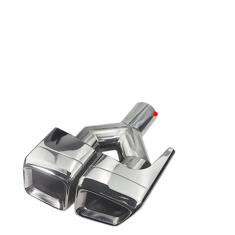 Mercedes E-Class W212 AMG/E63 Quad Square Outlet Stainless Steel Exhaust Tailpipe