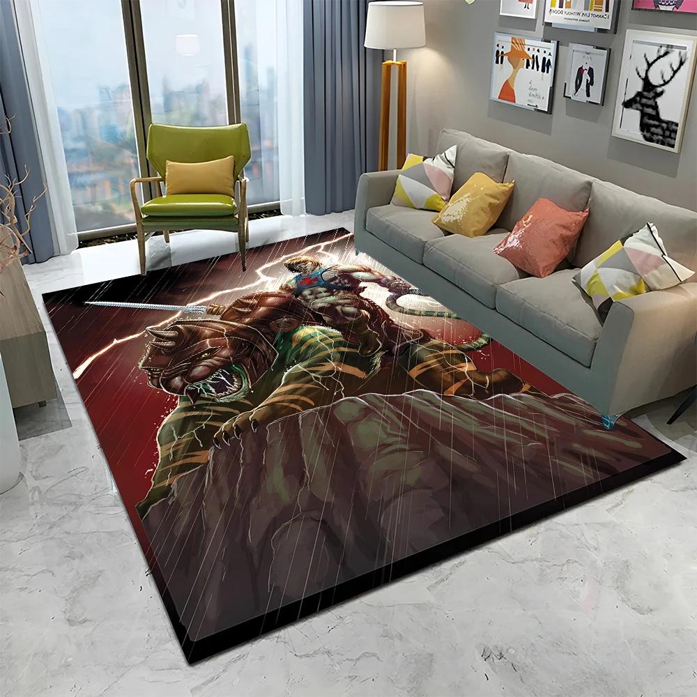 He Man Masters of The Universe Carpet Rug for Home Living Room Bedroom Sofa Doormat Decor,kids Play  Area Rug Non-slip Floor Mat