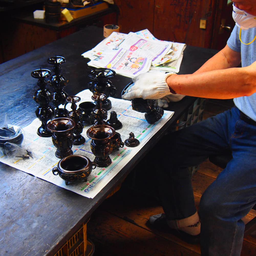 Cast Daitokuji Rin, Black Orin, Various Sizes, Made In Japan, Takaoka, Takaoka Shinto and Buddhist Supplies (3 Inches)