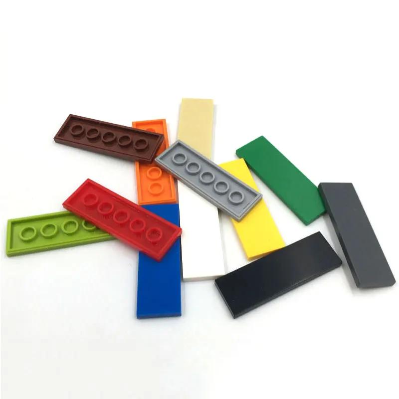 2x6 Dots Creative Size MOC Building Blocks Smooth Thin Flat Tile Figure Educational Bricks Compatible 69729 Toys for Kid