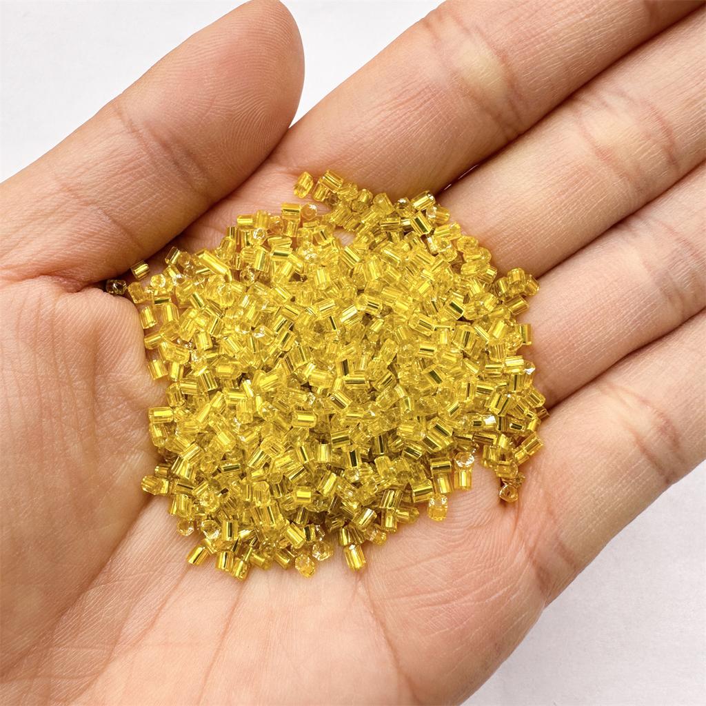 1000Pcs 2mm Bead Bracelet Beading Chain Beads Glass Tube