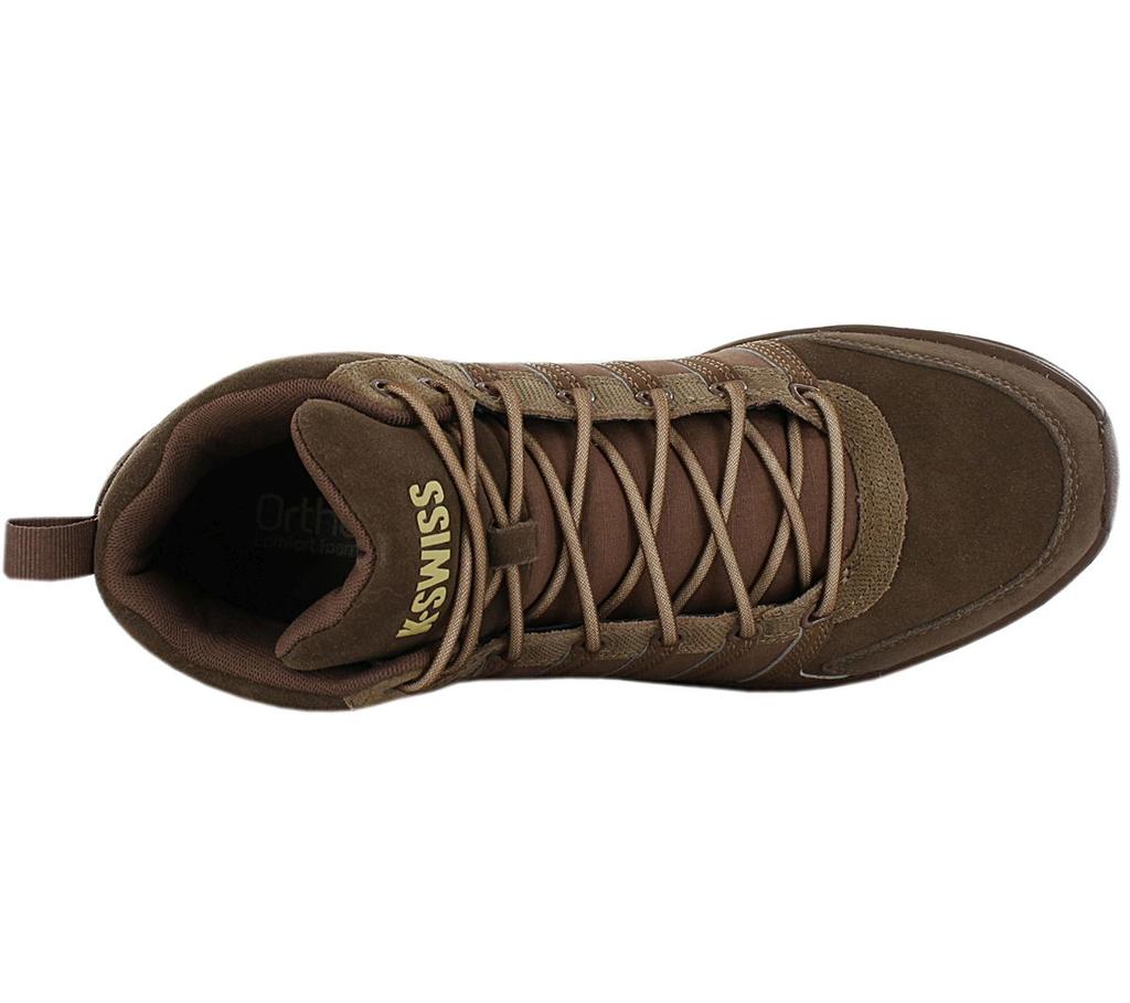 K-Swiss Vista Trainer Mid Wnt - Herren Winter Schuhe Sneakers Leder Braun 07145-210-M ORIGINAL
